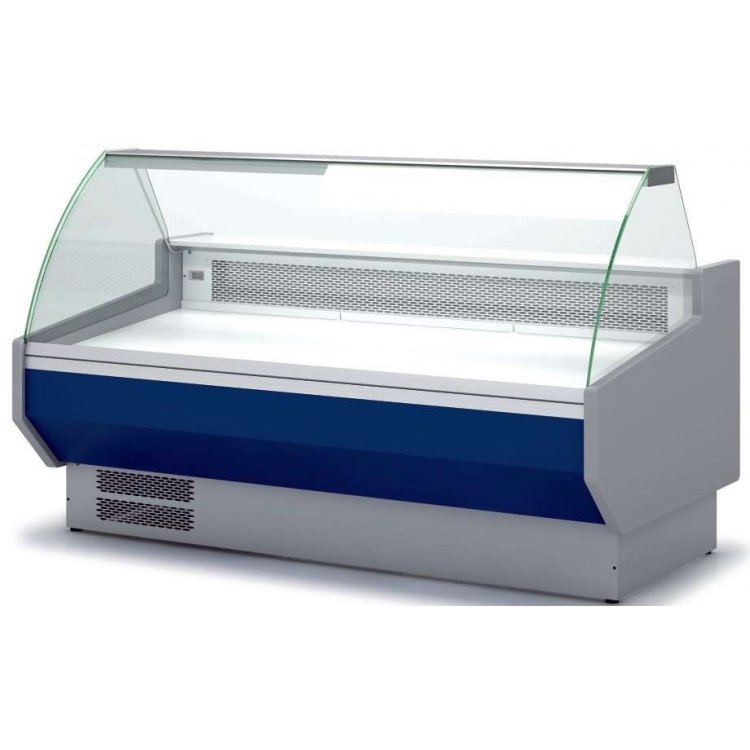 Vitrina Refrigerada Cristal Curvo Sin reserva Fondo 1100 dim.1055x1100x1235h mm Línea Córdoba VEDS-10-10-C-TF Vitrina Refrigerada Cristal Curvo Sin reserva Fondo 1100 dim.1055x1100x1235h mm Línea Córdoba VEDS-10-10-C-TF