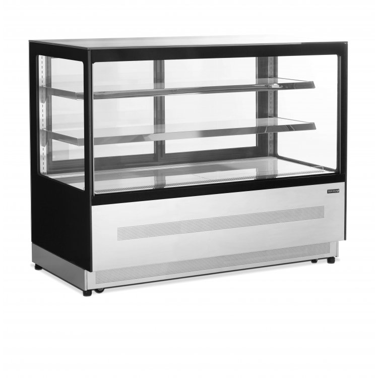 Vitrina Refrigerada Ventilada Total Cristal Recto con 3 estantes de cristal 1505X745X1209h mm Línea VIBORG LPD1500F-P-BLACK. 262 Vitrina Refrigerada Ventilada Total Cristal Recto con 3 estantes de cristal 1505X745X1209h mm Línea VIBORG LPD1500F-P-BLACK. 262
