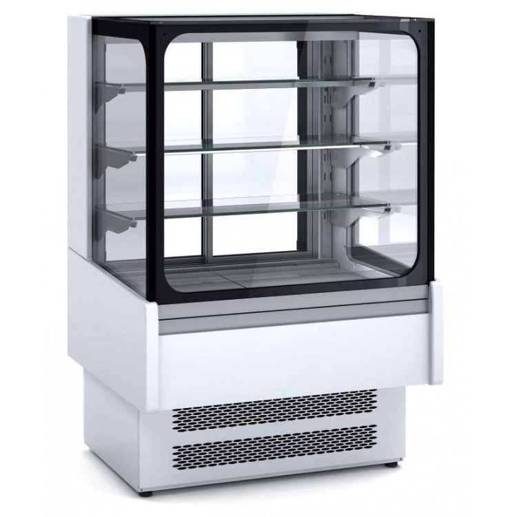 Vitrina Expositora Refrigerada Ventilada Cristal Recto para snack dim.950x730x1379h mm Línea Córdoba VV-6-9-R