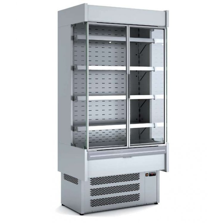 Vitrina Expositora Mural inoxidable con Puertas dim.970x860x2022h mm Línea Córdoba MI-8-100-EG Vitrina Expositora Mural inoxidable con Puertas dim.970x860x2022h mm Línea Córdoba MI-8-100-EG