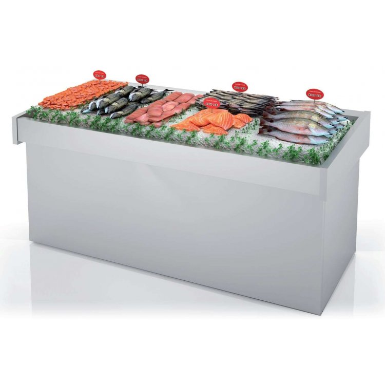 Mostrador Pescado Línea Córdoba Pre-instalación, unidad condensadora incluida DBFP-120-S Mostrador Pescado Línea Córdoba Pre-instalación, unidad condensadora incluida DBFP-120-S