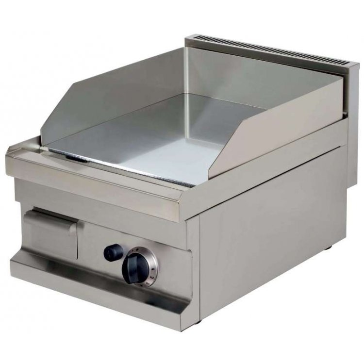 Fry tops a gas sobremesa liso acero 15 mm con baño cromo duro 4,8kw 400x600x265h mm GG604 Línea Estambul Fry tops a gas sobremesa liso acero 15 mm con baño cromo duro 4,8kw 400x600x265h mm GG604 Línea Estambul