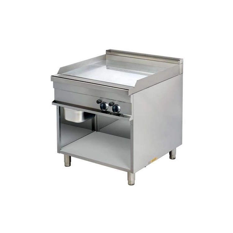 Fry tops a gas liso acero rectificado 15 mm 15kw 850x900x900h mm GG921R Línea Estambul Fry tops a gas liso acero rectificado 15 mm 15kw 850x900x900h mm GG921R Línea Estambul