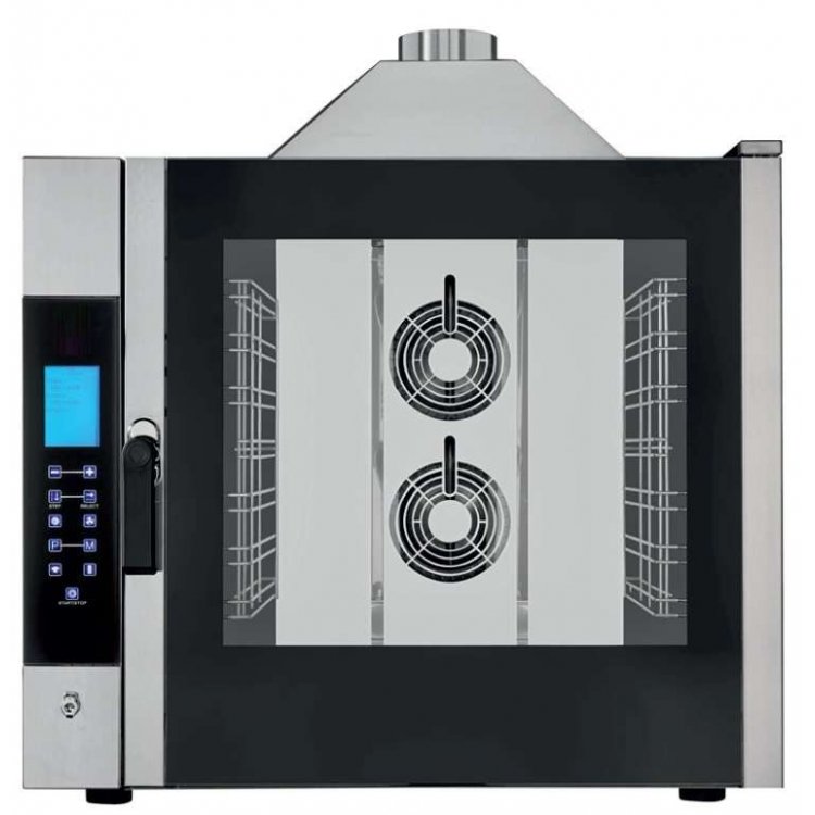 Horno de gas convección TOUCH CONTROL con VAPOR 7 bandejas GN1/1 EKF711GTC Línea Padova. 119 Kg Horno de gas convección TOUCH CONTROL con VAPOR 7 bandejas GN1/1 EKF711GTC Línea Padova. 119 Kg