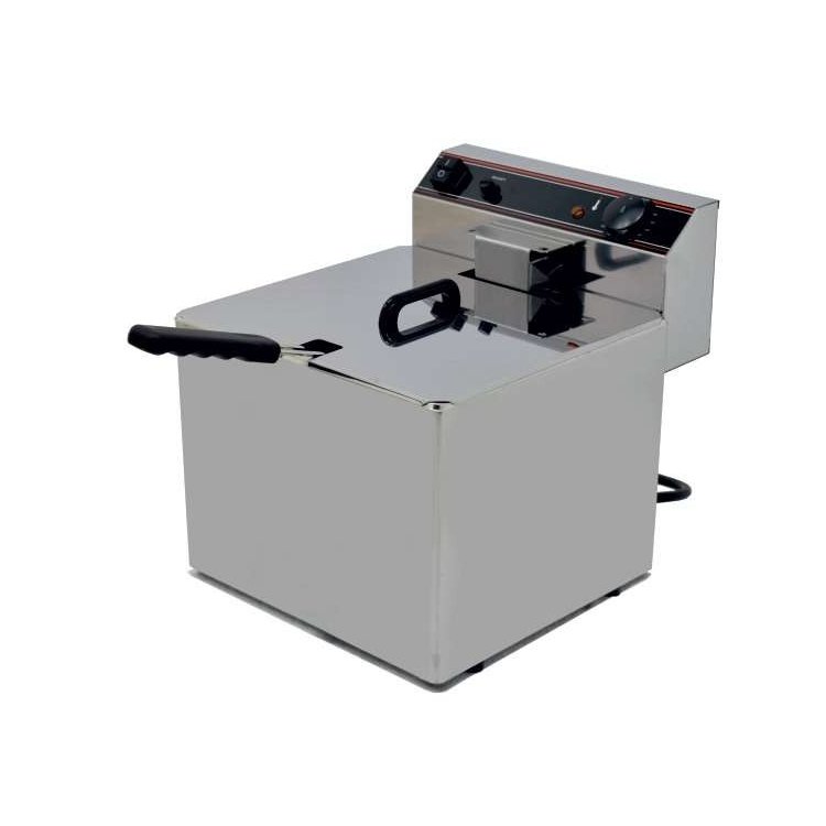 Freidora Eléctrica capacidad 12l pot,7,5 Kw sin Grifo de Vaciado trifásica línea Badajoz EVO12TR