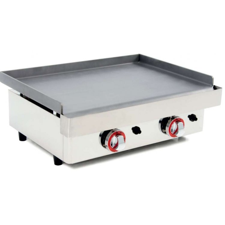 Plancha a Gas Acero Laminado 6mm pot.3,2Kw 410x457x240h mm línea Badajoz 40PGL