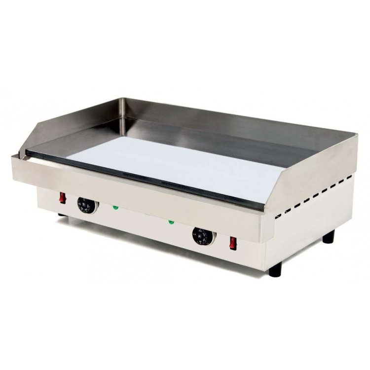 Plancha Eléctrica de Asar Cromo Duro dim. 810x457x240h mm línea Badajoz 80PEC