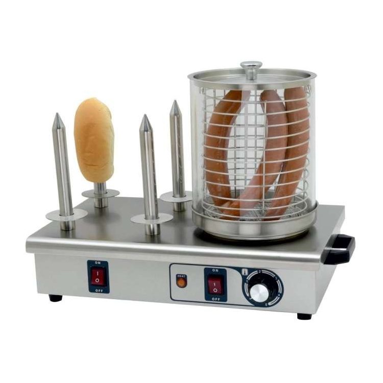Máquina de Perritos 4 Pinchos de 550x340x370h mm PEKIN IHD-04
