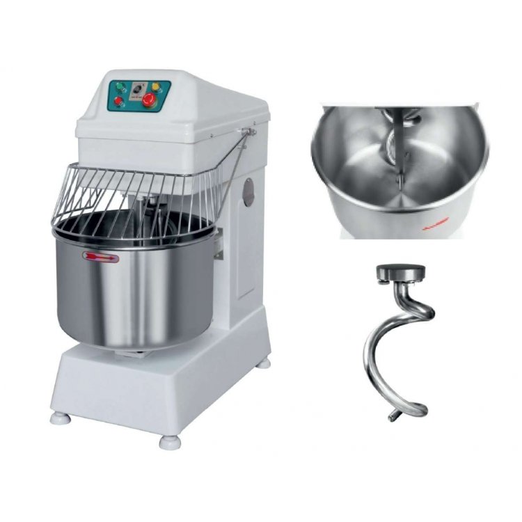 Amasadora Espiral 21 litros de 390 x730 x900h mm PEKIN HS20. 65kg