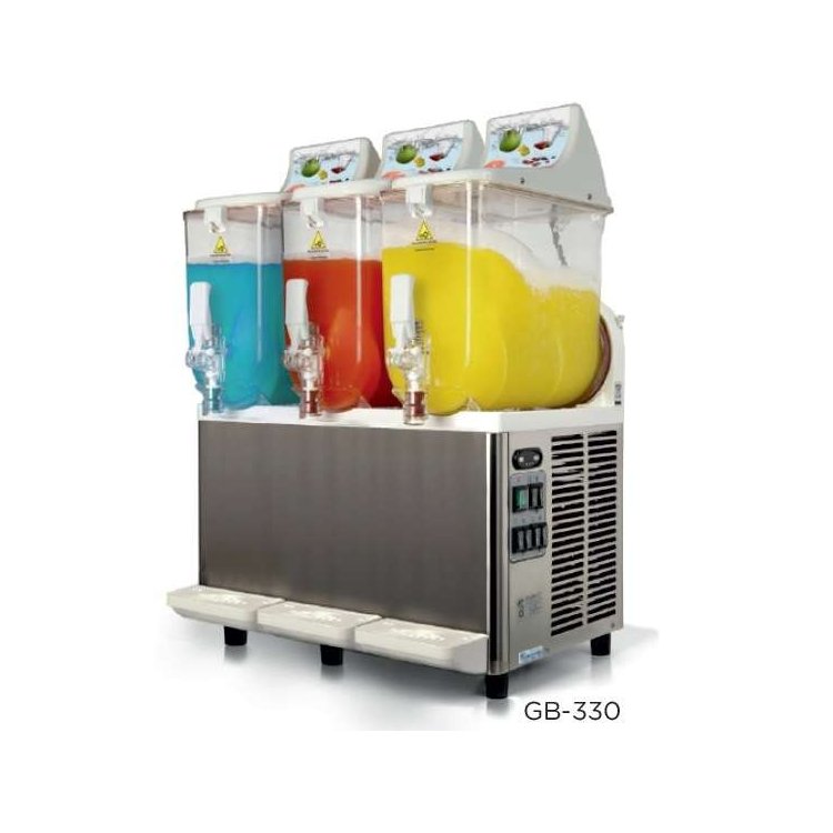Granizadora GraniBEACH 10 + 10 +10 litros CARPIGIANI de 200 x400 x860h mm VALENCIA GB-112