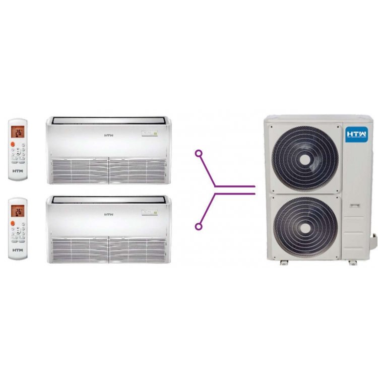Combinación Twin Suelo Techo 2x9,0 Kw ud.ext.16 Kw Serie IX43 Combinación Twin Suelo Techo 2x9,0 Kw ud.ext.16 Kw Serie IX43