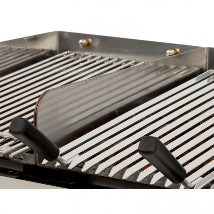 Parrilla varilla acero inoxidable especial Pescado dim.530x500 mm para Barbacoa a Gas con Piedra Volcánica Línea Badajoz PARPES6 Parrilla varilla acero inoxidable especial Pescado dim.530x500 mm para Barbacoa a Gas con Piedra Volcánica Línea Badajoz PARPES6