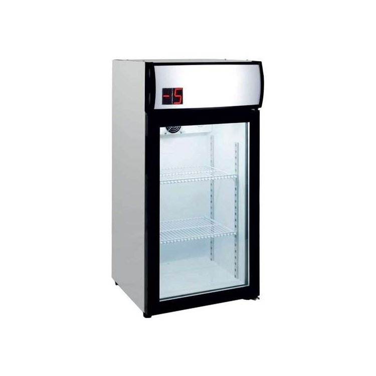 Armario Expositor Refrigerado 80 litros Subcero Puerta de Vidrio de 470X465X955h mm PEKIN SZ80L