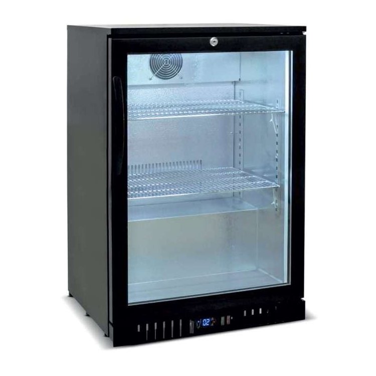 Botellero Expositor Contramostrador 1 puerta pivotante de 600 x520 x900h mm PEKIN BB-1