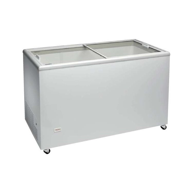 Congelador Horizontal Puerta Vidrio Corredera de 1283 x670 x895h mm AVEIRO ICE400NTVS
