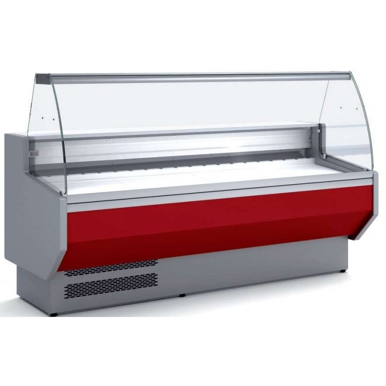 Vitrina Refrigerada Cristal Curvo Fondo 900 dim.2995x940x1235h mm Línea Córdoba VED-9-30-C Vitrina Refrigerada Cristal Curvo Fondo 900 dim.2995x940x1235h mm Línea Córdoba VED-9-30-C