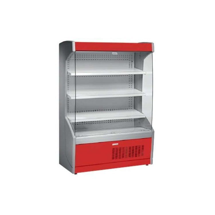 Mural Refrigerado Expositor 4 Estantes Fondo 700 de 1017 x700 x1998h mm AVEIRO MPL100-R color rojo. 130kg.