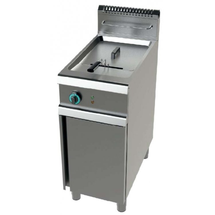 Freidora a gas 1cuba limpia de 21 litros con 19Kw Serie 900 JUNEX con medidas 400x900x900h mm FG9C121 Freidora a gas 1cuba limpia de 21 litros con 19Kw Serie 900 JUNEX con medidas 400x900x900h mm FG9C121