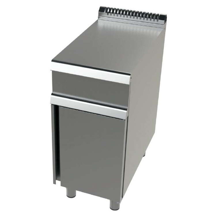 Mueble neutro acero inoxidable Serie 700 con medidas 400x730x900 h mm JUNEX BA7N400