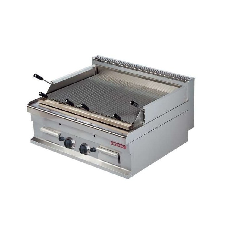 Barbacoa a gas piedra volcánica 6+6kw 800x700x290h mm GGL721S Línea Estambul Barbacoa a gas piedra volcánica 6+6kw 800x700x290h mm GGL721S Línea Estambul