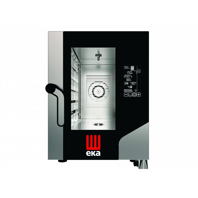 Horno eléctrico convección MILLENIAL BLACK MASK COMPACTO Gastronomía 6 bandejas GN1/1 MKF611CBM Línea Padova