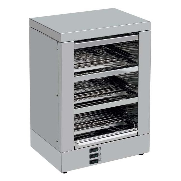 Tostador 3 pisos Slim Line  resistencias de cuarzo sin temporizador 2400W TE3