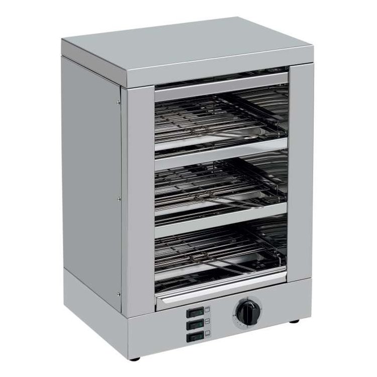 Tostador 3 pisos Slim Line  resistencias de cuarzo contemporizador 2400W TE3T