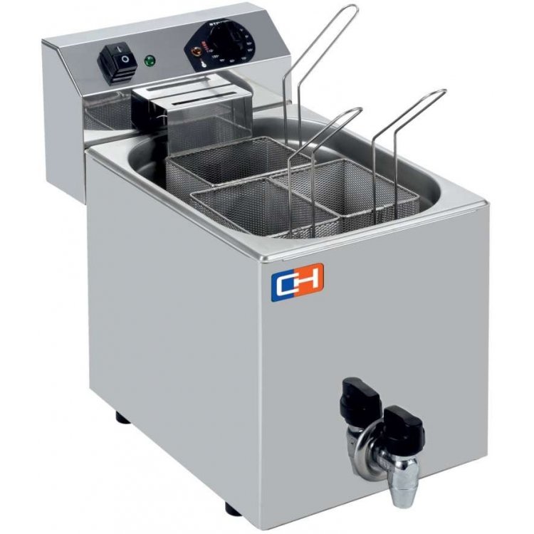 Cuecepasta Eléctrico Profesional 7 litros con 3 cestas 270X460X370h mm CP7L