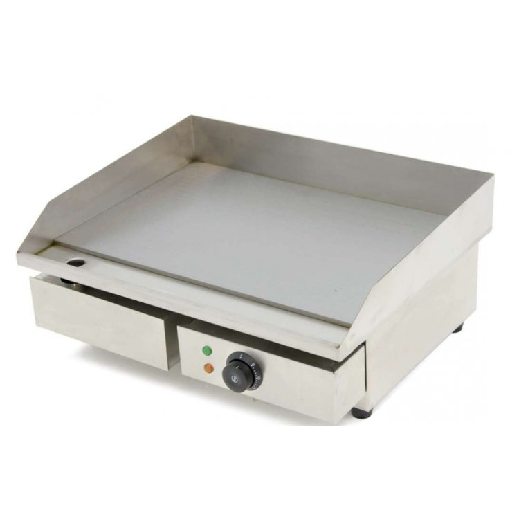 Plancha Eléctrica Acero Rectifcado 10 mm  Económica de 740 x490 x240h mm PEKIN IEG-820