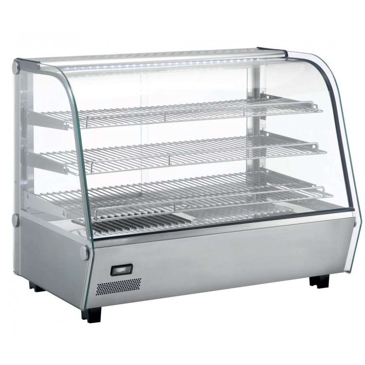 Vitrina caliente sobremostrador 160 litros de 856x568x685h mm Línea Pekín XCR-160L