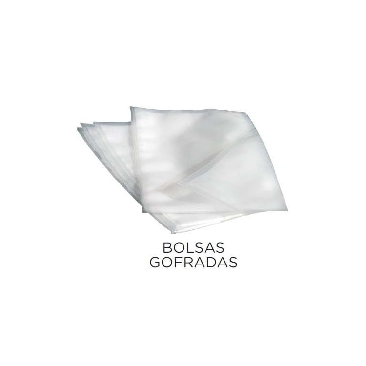 Paquete 100 uds Bolsas de Vacío Grofradas para Envasadoras Domésticas o Aspiración Externa de 200x300 VALENCIA VACIO35