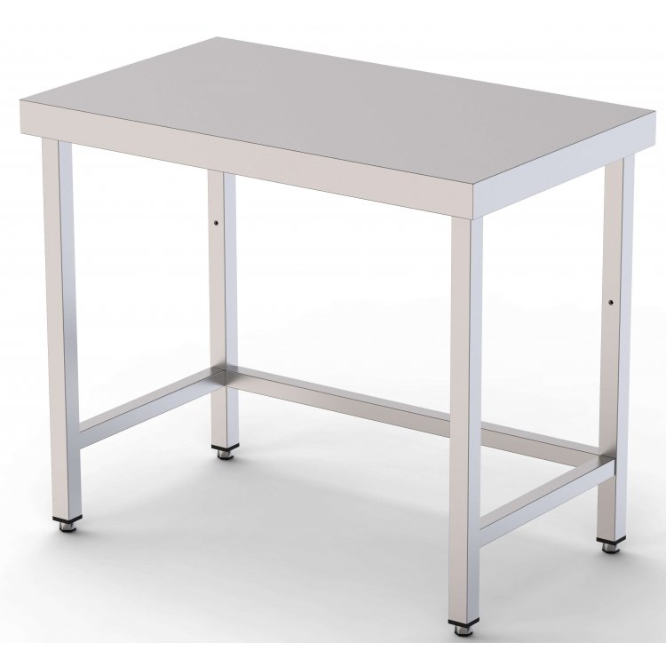 Mesa de Trabajo Acero inoxidable Central Sin Estante 2200x900x850h mm WTC190220S0