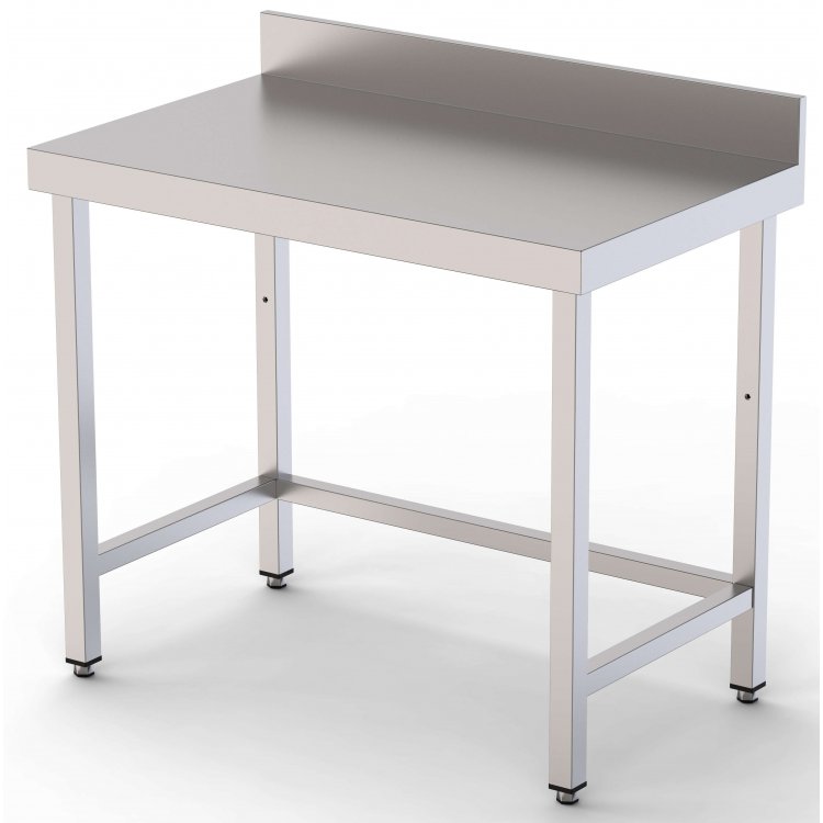 Mesa de Trabajo Acero inoxidable Mural Sin Estante 1400x800x850h mm WTW180140S0