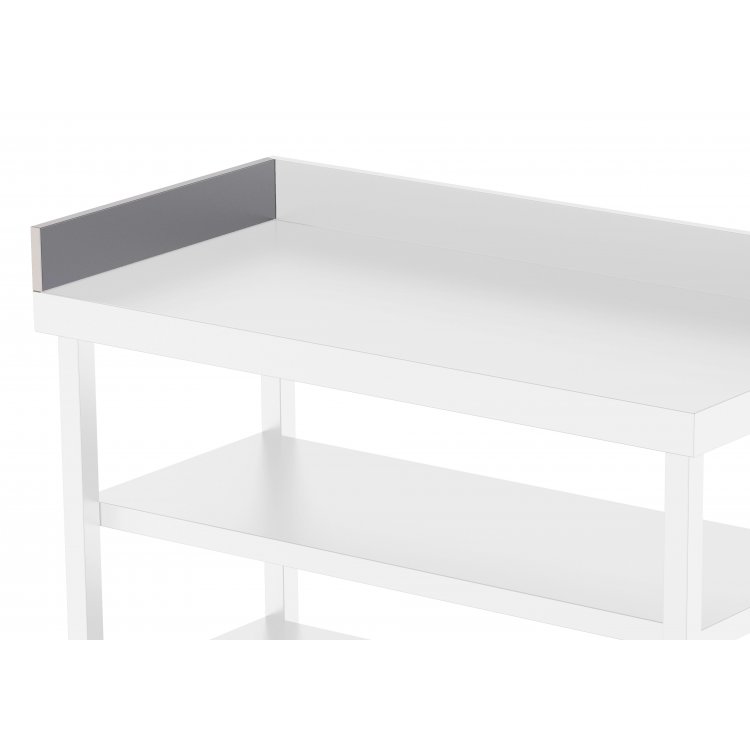 Peto de Acero Inoxidable Para Mesa Mural Lateral Derecho Con Fondo 900 mm WTA900RIGSS