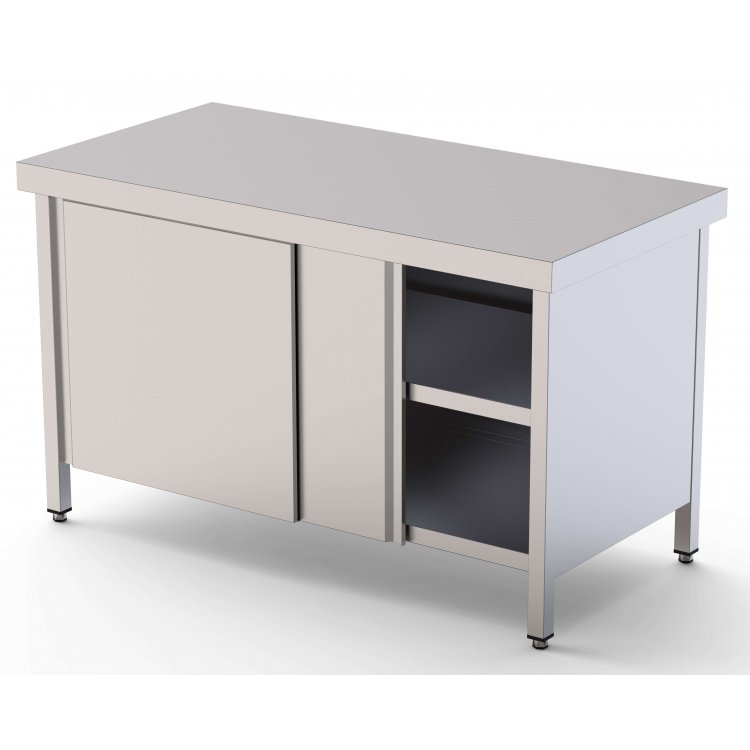 Estante Adicional Acero Inoxidable Para Mesa De Trabajo Fondo 700 Con Longitud De Mesa 2600 mm WTA702600AS