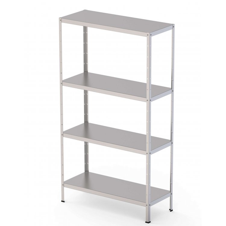 Estantería de Pie Acero Inoxidable Fondo 400 de 1000x400x1800h mm FS100418S40 Estantería de Pie Acero Inoxidable Fondo 400 de 1000x400x1800h mm FS100418S40