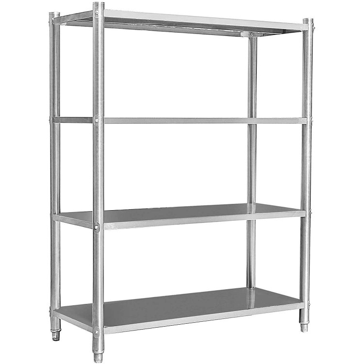 Estanteria de Pie Acero inox 4 estantes de 1200x500x1550h mm H24 Estanteria de Pie Acero inox 4 estantes de 1200x500x1550h mm H24