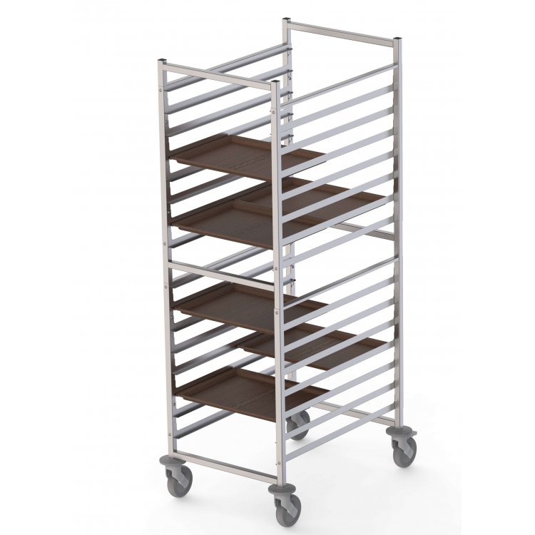 Carro Bandejero Acero Inoxidable Para 32 Bandejas Self Service 480x370h mm 620x840x1700h mm TT16NSELF32 Carro Bandejero Acero Inoxidable Para 32 Bandejas Self Service 480x370h mm 620x840x1700h mm TT16NSELF32