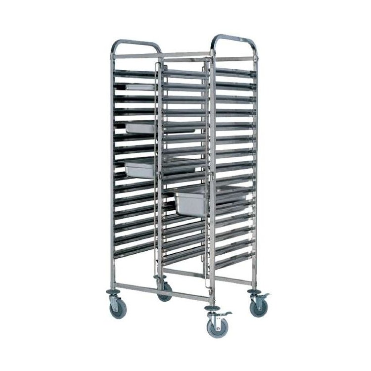 Carro Bandejero de 740x550x1740h mm PEKIN CARRO1515GN1/1 Carro Bandejero de 740x550x1740h mm PEKIN CARRO1515GN1/1
