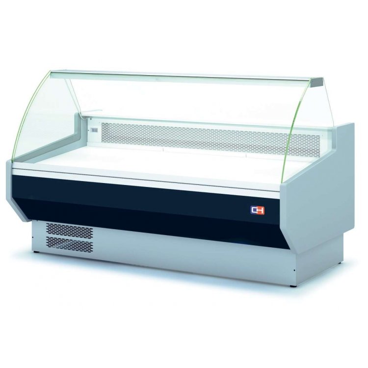 Vitrina Refrigerada Expositora Cristal Curvo con Reserva Decoración Negra Fondo 100 de 1525 x1100 x1235h mm BADAJOZ VEC150-10 Vitrina Refrigerada Expositora Cristal Curvo con Reserva Decoración Negra Fondo 100 de 1525 x1100 x1235h mm BADAJOZ VEC150-10