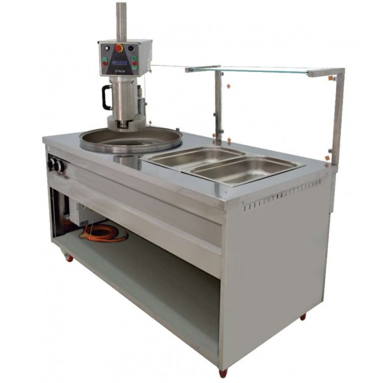 Freidora Eléctrica para churros de 1600x800x850h  mm con 1 caldero de 600mm y 2 bandejas GN1/1 Línea Estambul DTM6