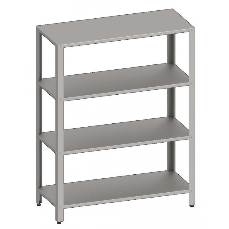Estantería de Pie acero inoxidable AISI 201 con 4 estantes 800x500x1800 mm ES085 Línea Varsovia (951885080) Estantería de Pie acero inoxidable AISI 201 con 4 estantes 800x500x1800 mm ES085 Línea Varsovia (951885080)