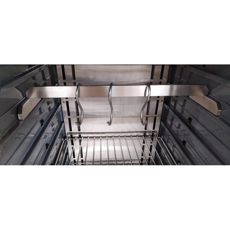 Barra carnicera y Ganchos de acero inoxidable para MC1000