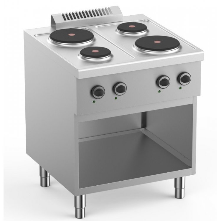 Cocina Eléctrica 4 Placas con Mueble Fondo 700 ELPR77A START LINE Cocina Eléctrica 4 Placas con Mueble Fondo 700 ELPR77A START LINE